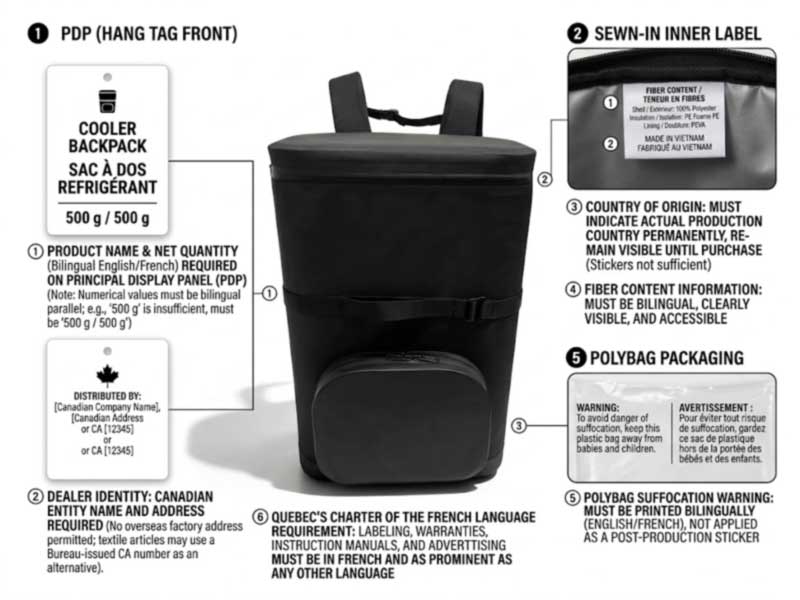 Cooler Bag Supplier ສໍາລັບການາດາ