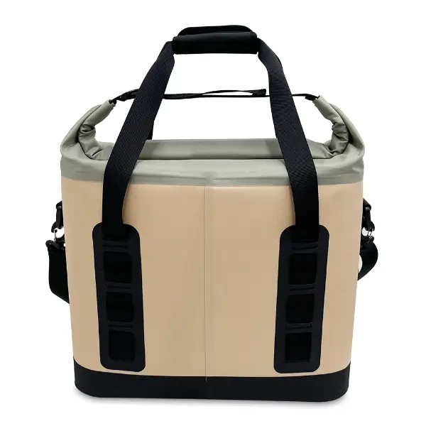 ເຄື່ອງເຮັດຄວາມເຢັນ Roll-Top Soft Waterproof ທີ່ມີຖົງ Zip ກັນນ້ໍາແລະເຄື່ອງເປີດຂວດ